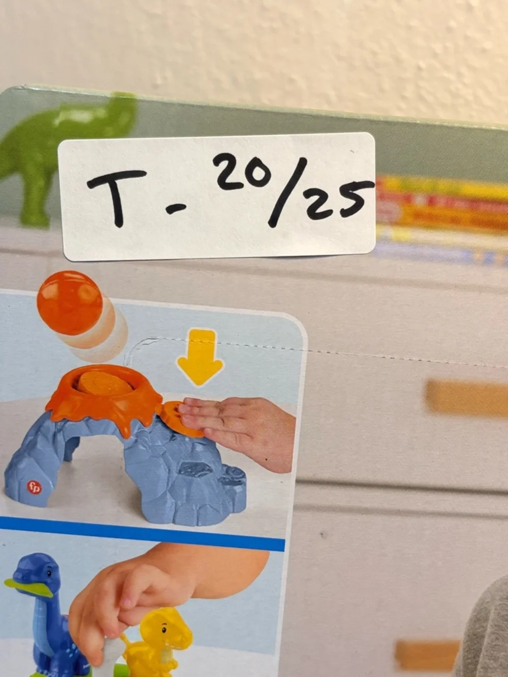 Fisher-Price Little People Dinosaur Playground Toy - Blue, Green, Orange, Yellow
